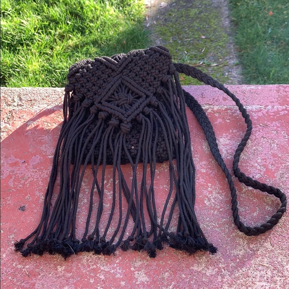 Black Knitted Purse
